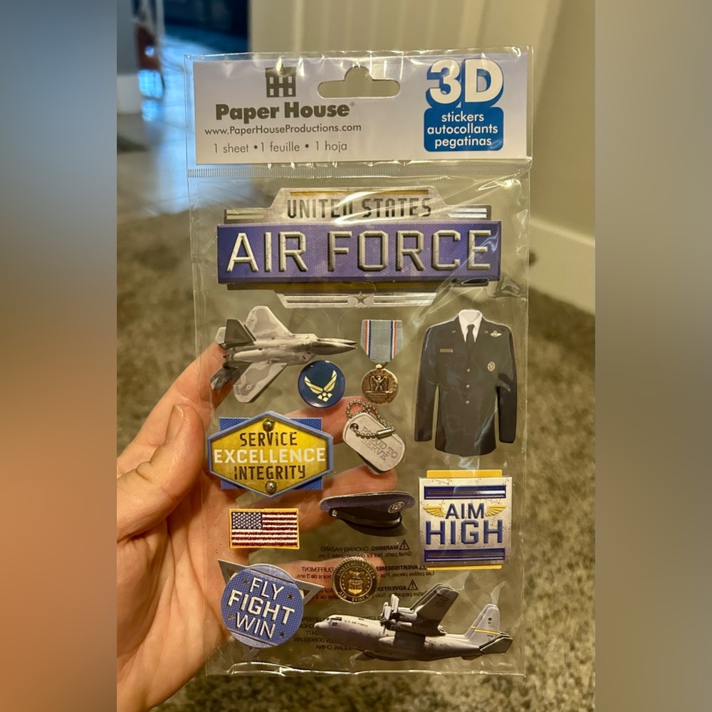 NEW Airforce 3D stickers